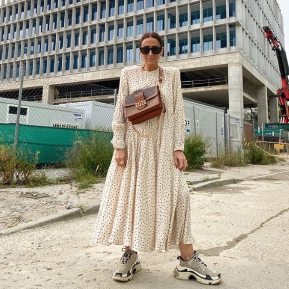 Last one * L * Zara Ecru Wrinkle Looks Dress NWT - Picture 7 of 15